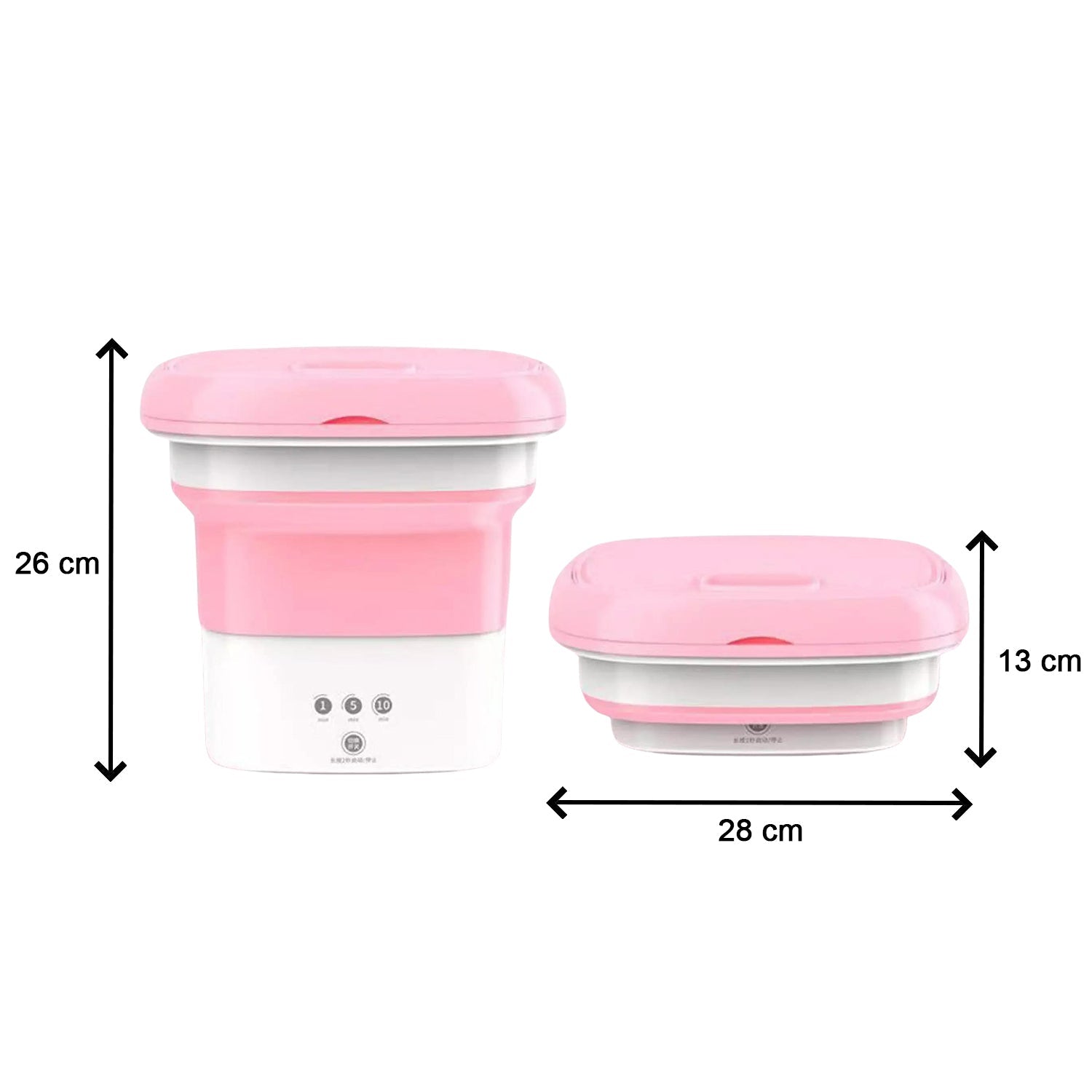 Portable washing machine, foldable for convenient storage Portable washing machine, foldable for convenient storage